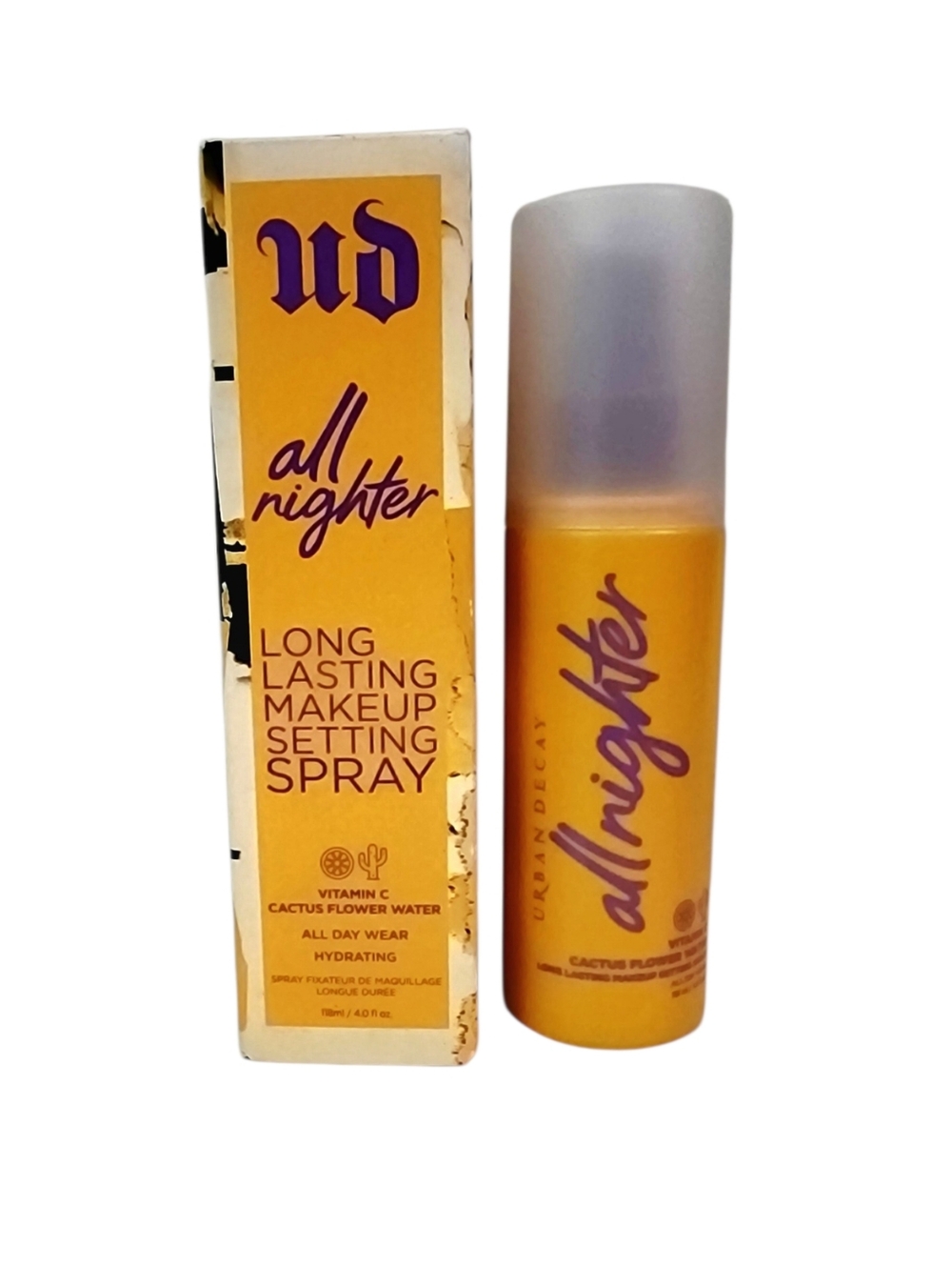 Urban Decay All Nighter Makeup Setting Spray With Vitamin C, New In Box